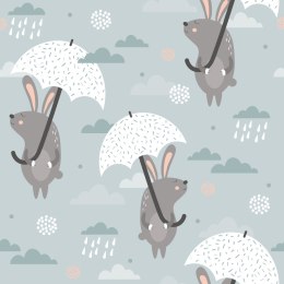 Tapeta Króliki Pod Parasolami