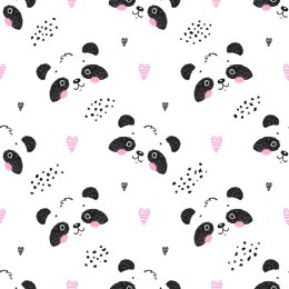 Tapeta Pandy Wśród Serduszek