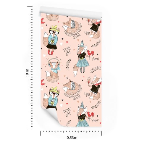 Tapeta Wesołe Liski Z Napisami