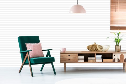 Tapeta Elegancka W Pasy Poziome, Do Salonu, Biura