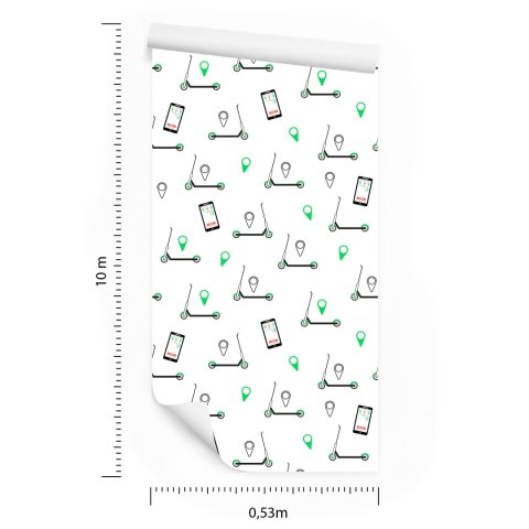 Tapeta Hulajnogi I Smartfony