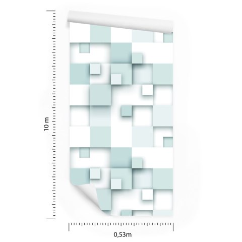 Tapeta Abstrakcyjne Kwadraty - Efekt 3D