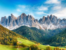 Obraz Wieloczęściowy Pasmo Górskie Dolomity We Włoszech
