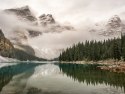 Obraz Wieloczęściowy Jezioro Moraine W Parku Narodowym Banff, Kanada