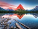 Obraz Wieloczęściowy Jezioro Swiftcurrent Lake W Usa