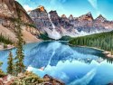 Obraz Wieloczęściowy Jezioro Moraine W Parku Narodowym Banff, Kanada