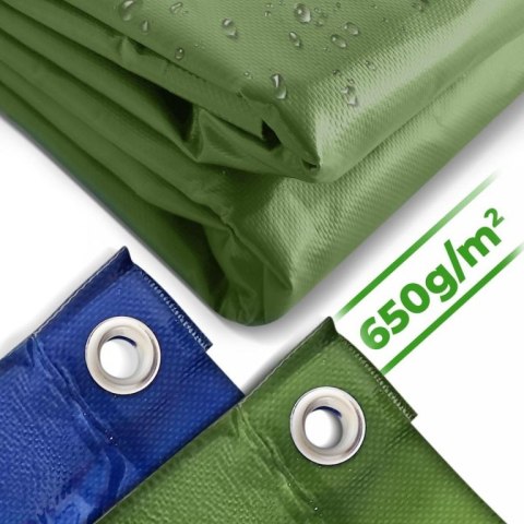 JAGO Plandeka 650 g/m², oczka aluminiowe, zielona, 4 x 3 m JAGO Plandeka 650 g/m², oczka aluminiowe, zielona, 4 x 3 m