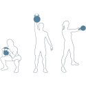 HANTLA KOMPOZYTOWA KETTLEBELL 10 KG ODWAŻNIK UMBRO