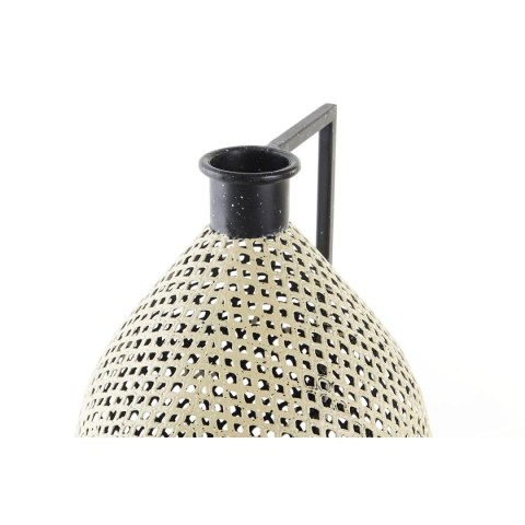 Wazon DKD Home Decor Czarny Metal Brązowy Jasnobrązowy (26 x 26 x 39 cm)
