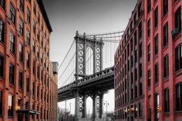 Obraz Wieloczęściowy Manhattan Bridge Widok Z Washington Street