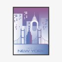 Plakat Trip To New York Rama Aluminiowa Kolor Czarny