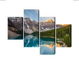 Obraz Wieloczęściowy Kanadyjskie Jezioro Morenowe 3D