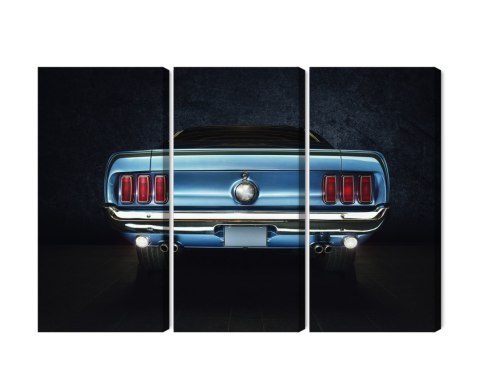 Obraz Wieloczęściowy Tył Starego Forda Mustanga
