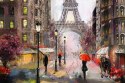 Obraz Wieloczęściowy Widok Na Ulicę Paryża Jak Namalowany