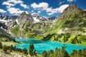 Obraz Wieloczęściowy Krystaliczne Jezioro W Górach 3D