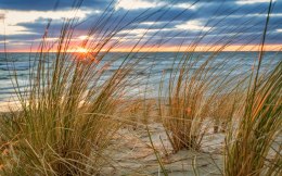 Obraz Wieloczęściowy Wschód Słońca Na Plaży Rugii