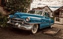 Obraz Wieloczęściowy Niebieski Cadillac Eldorado Z 1953 Roku