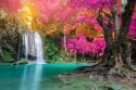 Obraz Wieloczęściowy Piękny Leśny Wodospad