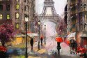 Obraz Wieloczęściowy Widok Na Ulicę Paryża Jak Namalowany