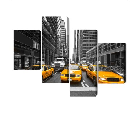Obraz Wieloczęściowy Żółte Taksówki W Nowym Jorku