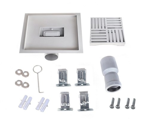 Odpływ do prysznica kwadratowy 25x25cm wpust podłogowy kwadrat Line