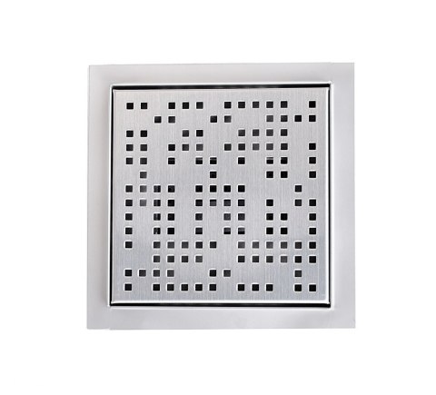 Odpływ kwadratowy kratka ściekowa prysznicowa 20x20cm stal niedzewna Pixel