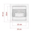 Odpływ kwadratowy wpust kratka prysznicowa 15x15cm stal nierdzewna Befliesbar