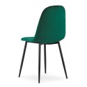 Krzesło ASTI - ciemna zieleń aksamit x 1