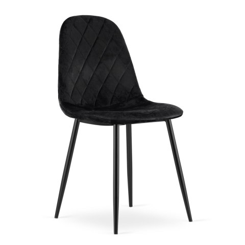 Krzesło ASTI - czarny aksamit x 1
