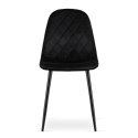 Krzesło ASTI - czarny aksamit x 1