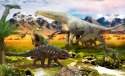 Fototapeta Realistyczne Dinozaury Nad Rzeką