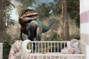 Fototapeta Realistyczny Dinozaur I Palmy