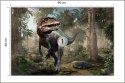 Fototapeta Realistyczny Dinozaur I Palmy