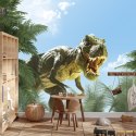 Fototapeta Wielki Dinozaur T-Rex I Palmy