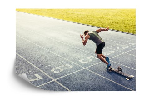 Fototapeta Sprinter Na Torze Biegowym Podczas