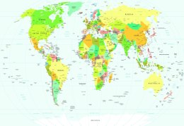 Fototapeta Mapa Świata