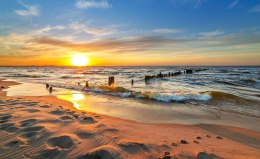 Fototapeta Plaża Zachód Słońca