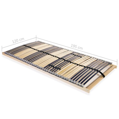 Stelaż do łóżka z 42 listwami, 7 stref, 120 x 200 cm Stelaż do łóżka z 42 listwami, 7 stref, 120 x 200 cm