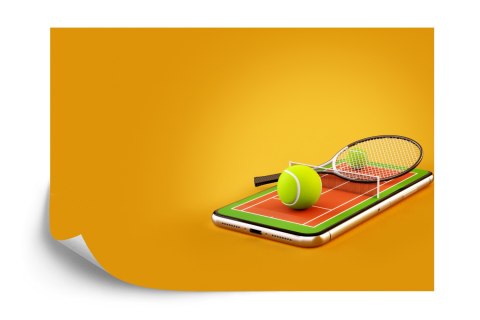 Fototapeta Tenis Na Smartfonie