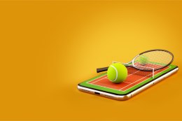 Fototapeta Tenis Na Smartfonie