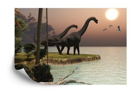 Fototapeta Dinozaury Nad Wodą