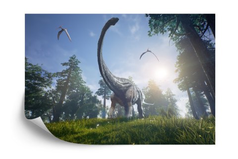 Fototapeta Realistyczny Dinozaur W Słońcu