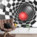 Fototapeta 3D Tunel - Szachownica