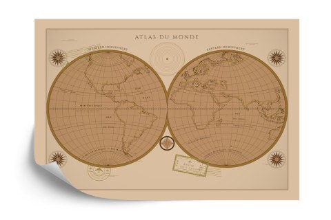 Fototapeta Atlas Du Monde Vintage