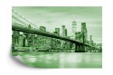 Fototapeta Brooklyn Bridge Nyc W Kolorze Zielonym