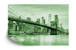 Fototapeta Brooklyn Bridge Nyc W Kolorze Zielonym