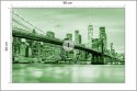 Fototapeta Brooklyn Bridge Nyc W Kolorze Zielonym