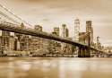 Fototapeta Brooklyn Bridge Nyc W Sepii