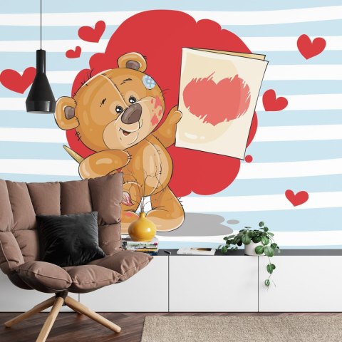 Fototapeta Niedźwiedzie Z Wielkim Sercem: Malowanie Miłości