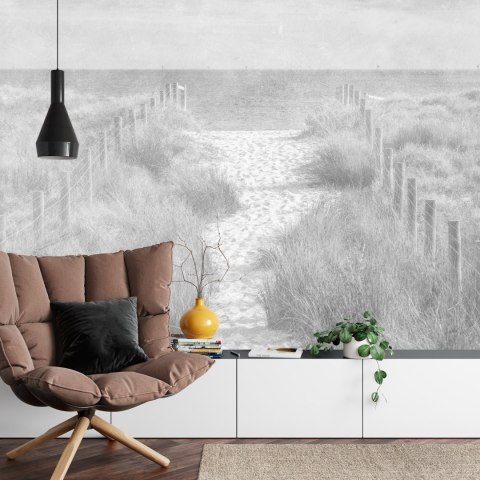 Fototapeta Chodźmy Na Beach Faded Vintage Black & White